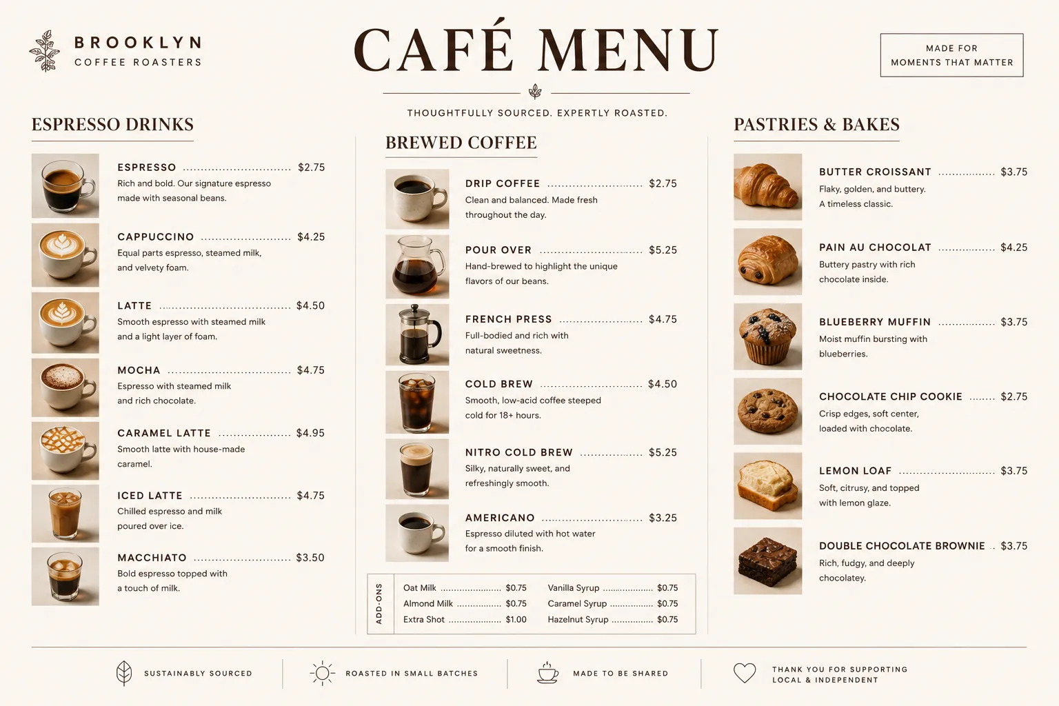 The Roastery detail interface view