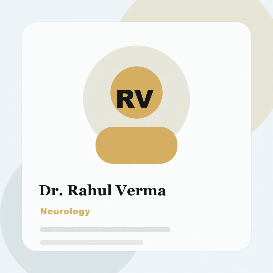 Dr. Rahul Verma, Neurology