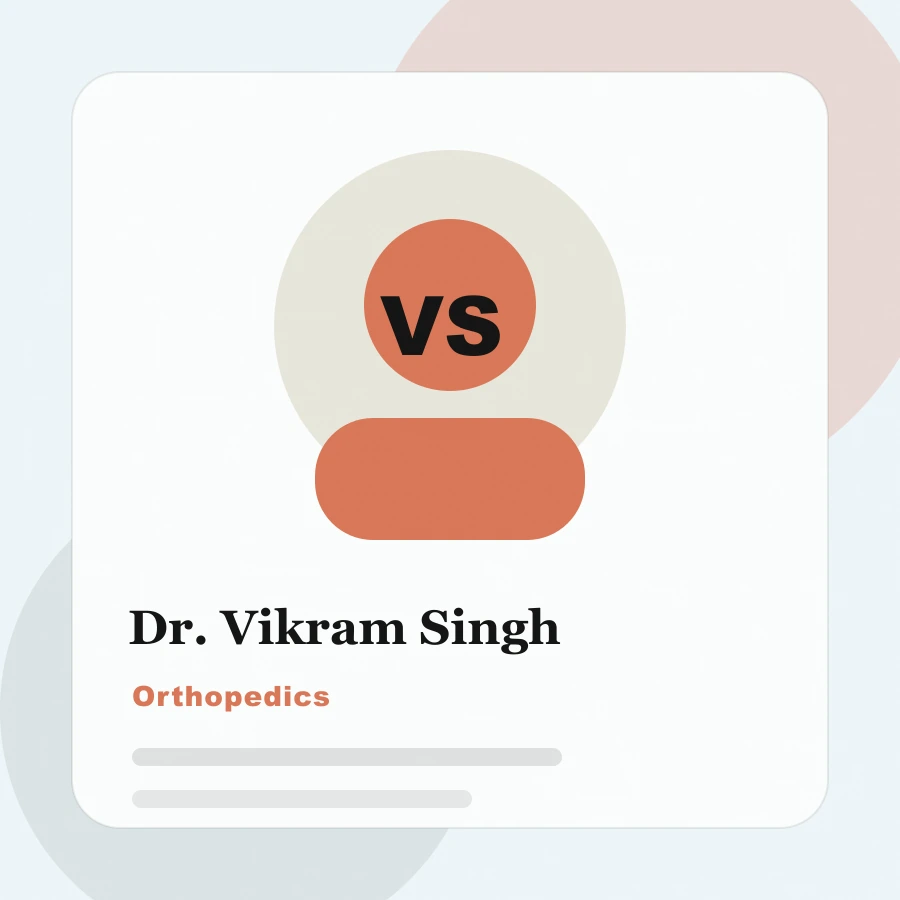 Dr. Vikram Singh, Orthopedics