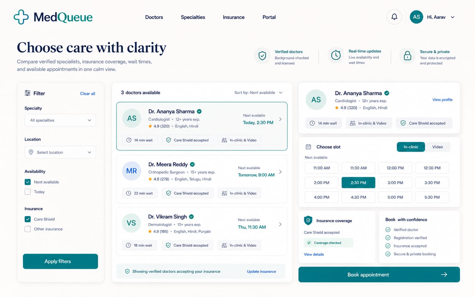 MedQueue Case Study, slide 1